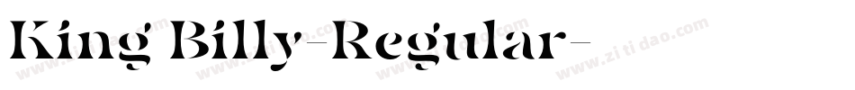 King Billy-Regular字体转换